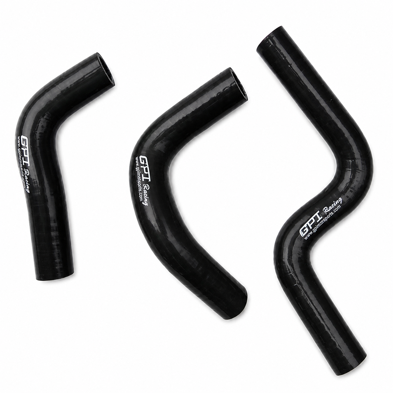 RADIATOR HOSE KIT 3pcs BLACK 14-26 KAWASAKI KX85 KX100 SILICONE 39062-0646
