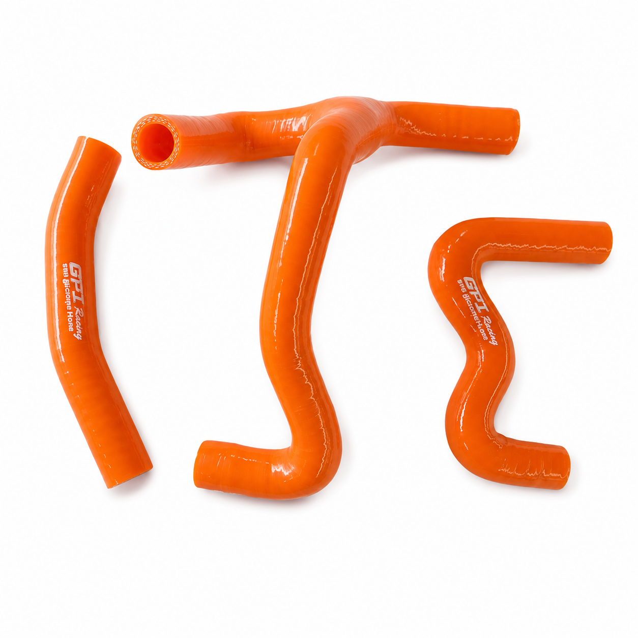 RADIATOR HOSE Y KIT 3pcs ORANGE 13-17 KTM SX50 SILICONE