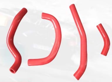 HOSE KIT 4pcs CRF250R 18-20 HONDA , SILICONE RADIATOR RED