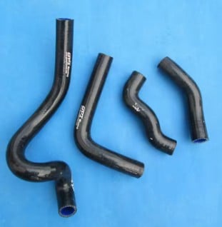 HOSE KIT 4pcs KLX650R 1993-1996 Kawasaki, SILICONE RADIATOR BLACK