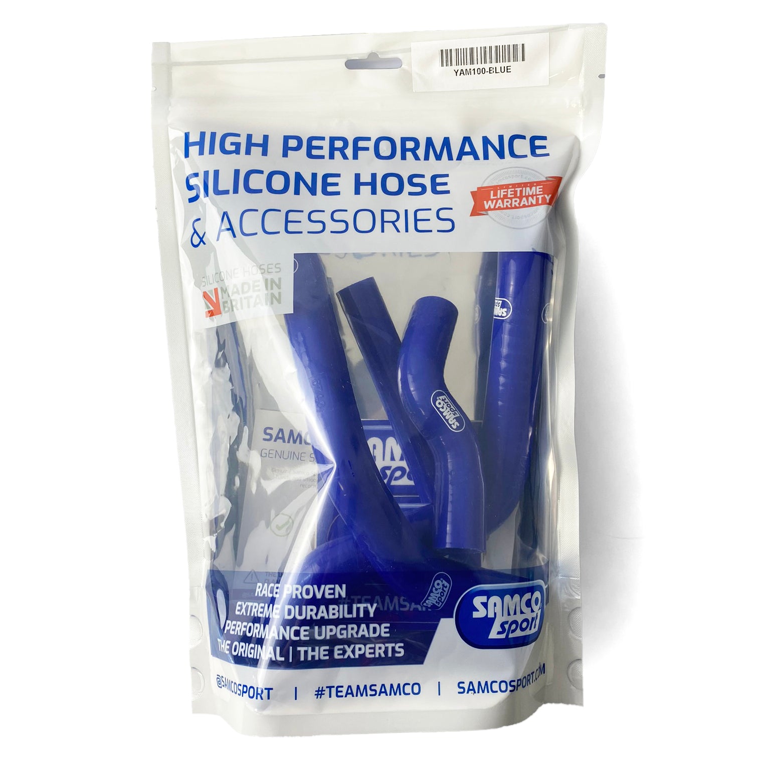SAMCO HOSE KIT YAMAHA YZF 250 2024, 4 PIECE KIT, BLUE, YAM-100-BU