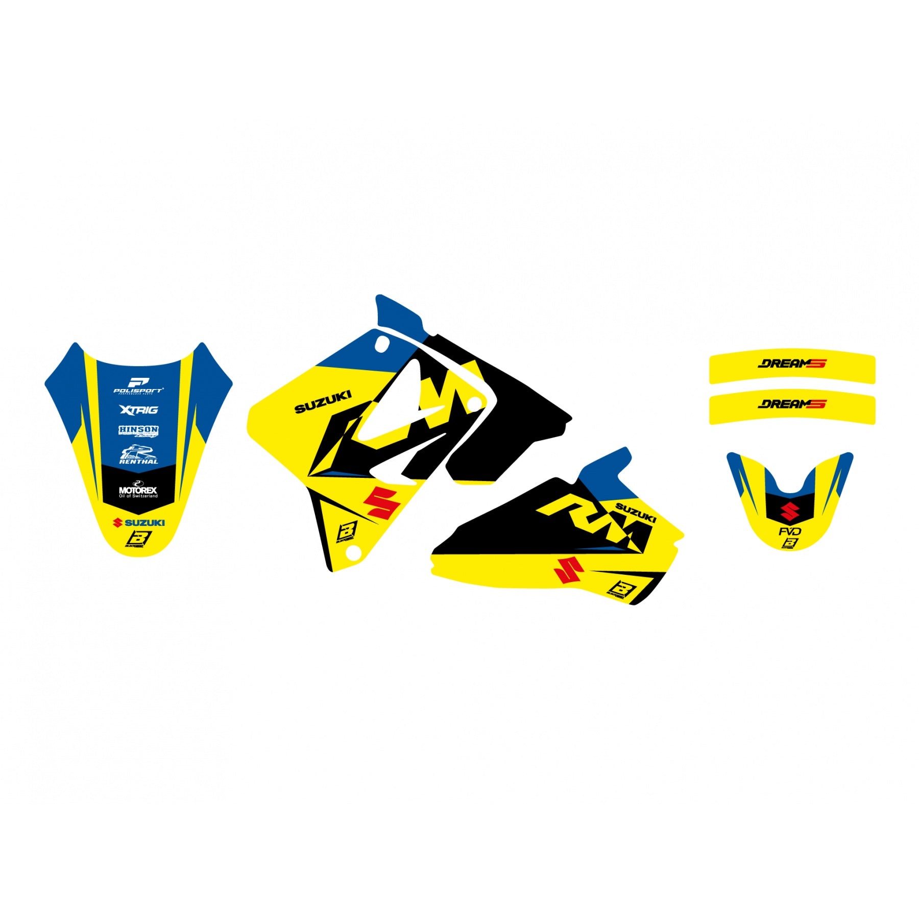 02-25 RM85 DREAM-5 DECAL KIT, BLACKBIRD DECAL KIT 2307AB