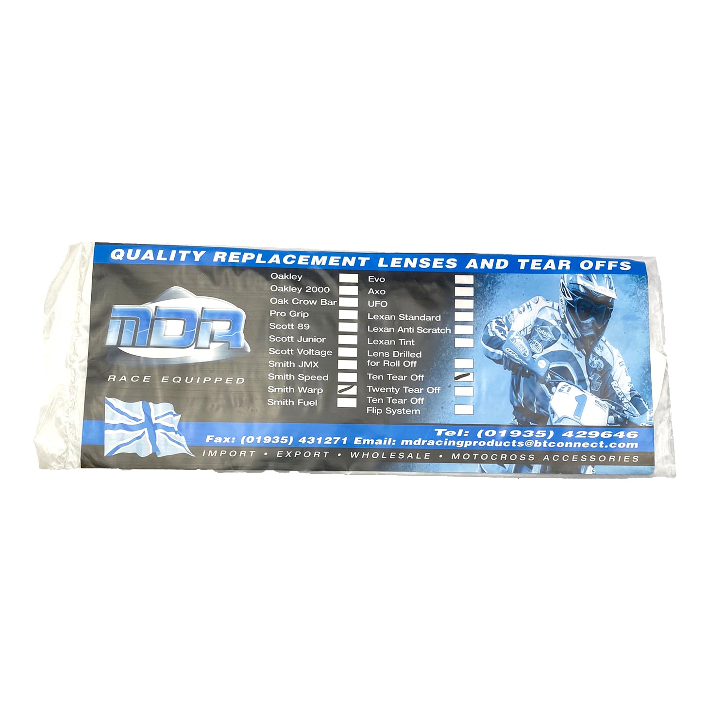 £1+VAT OLD STOCK, TEAR OFFS PK/10 WARP COPY