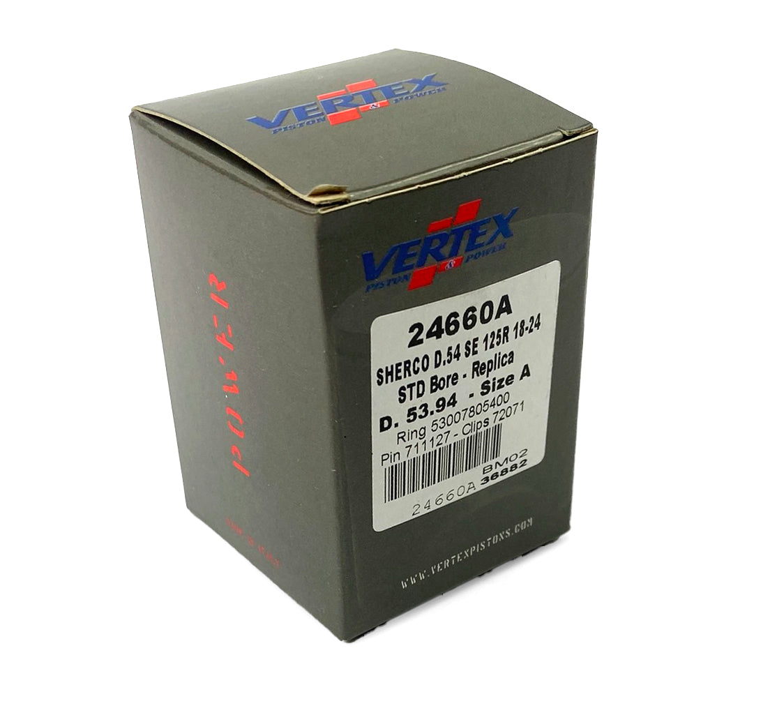 PISTON KIT VERTEX 54mm A SHERCO SE125R 2018-24, VERTEX 24660A
