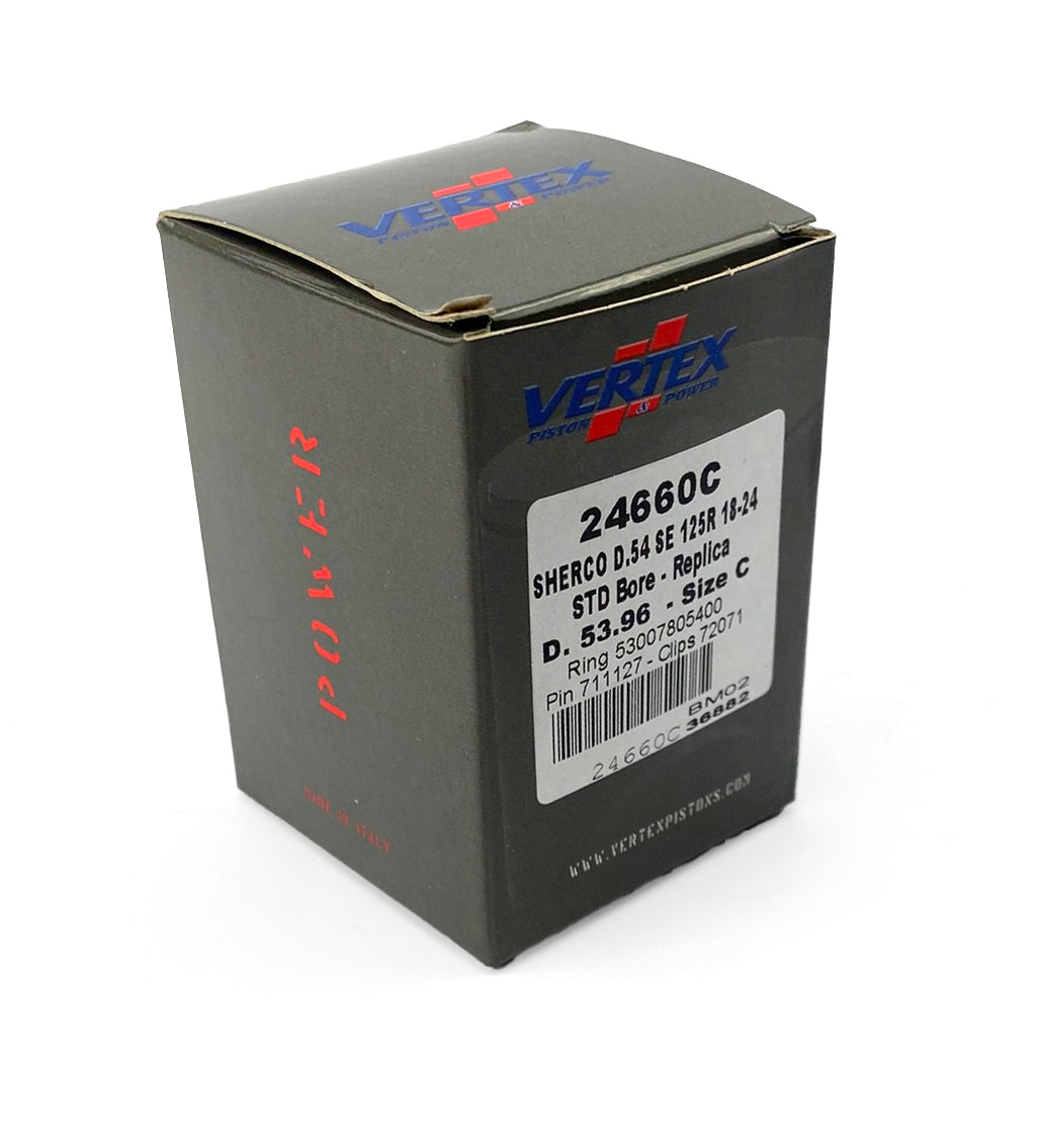 PISTON KIT VERTEX 54mm C SHERCO SE125R 2018-24, VERTEX 24660C