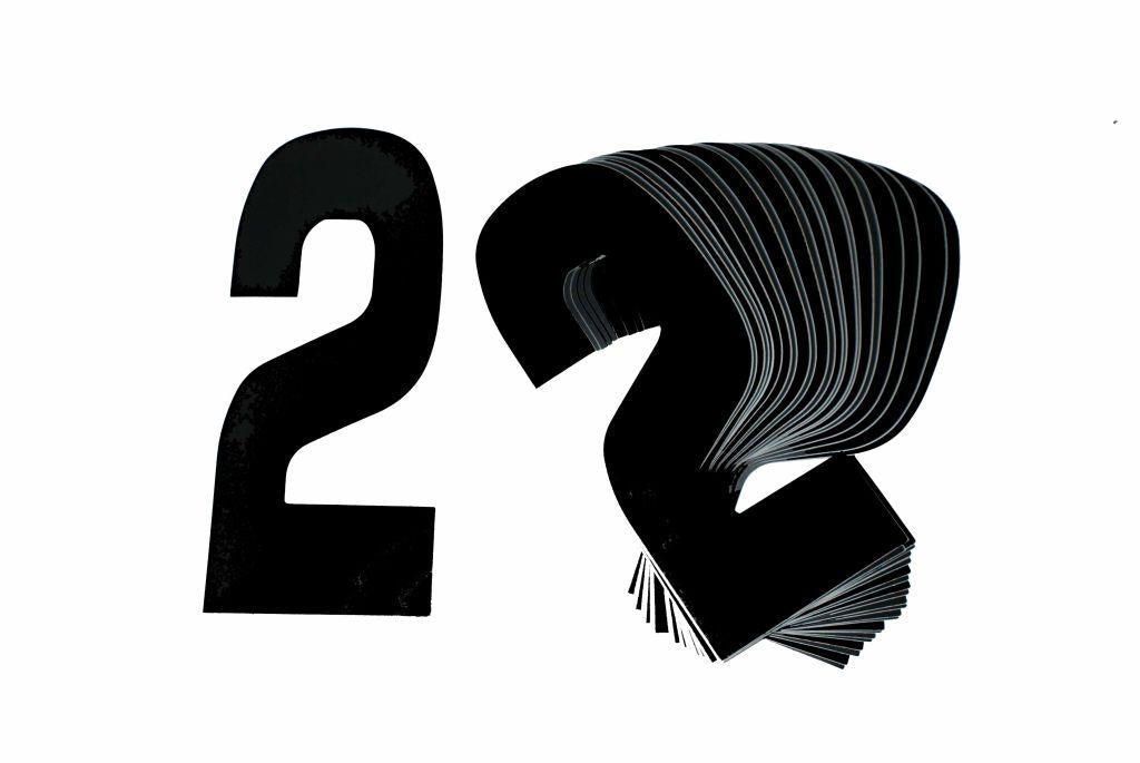 2 BLACK 8No.20cm. PACK