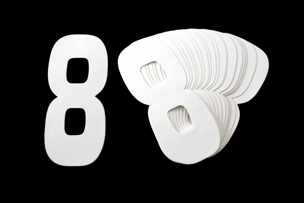 8 WHITE 8No.20cm. PACK