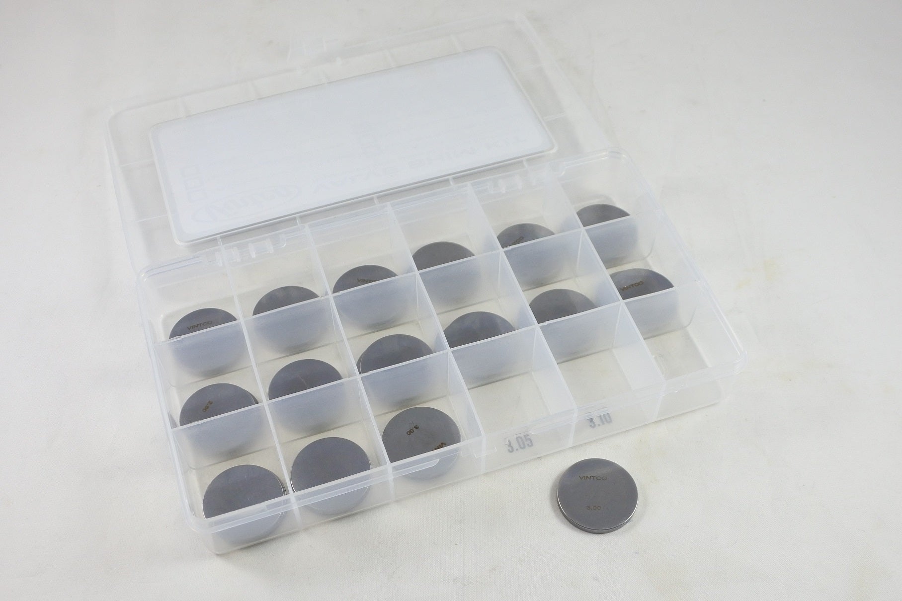 VALVE SHIM KIT 29.5mm 2.30-3.00mm 0.05mm INCREMENTS VINTCO 29.5SHIMKIT