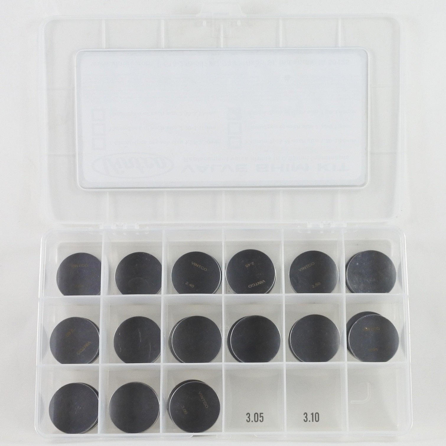 VALVE SHIM KIT 29.5mm 2.30-3.00mm 0.05mm INCREMENTS VINTCO 29.5SHIMKIT