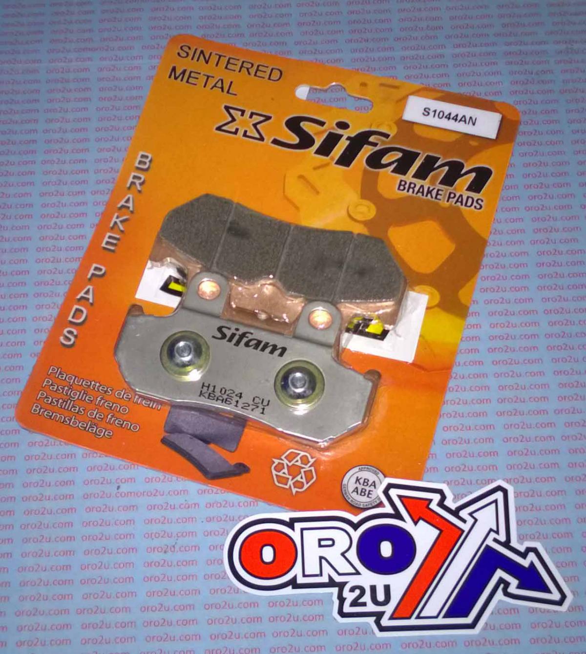 BRAKE PADS SINTERED METAL, SIFAM S1044AN (EBC FA069/3HH )