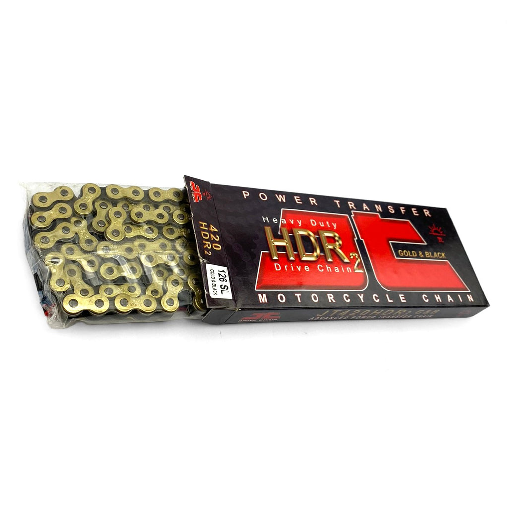 JT CHAIN 420HDR 126L GOLD-BLACK JTC420HDRGB126SL