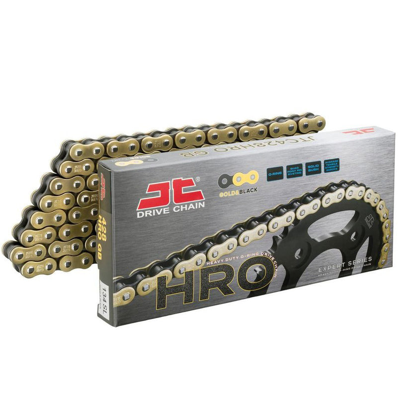 DRIVE CHAIN HIGH PERFORMANCE O-RING 428HRO 134L GOLD JTC428HROGB134SL