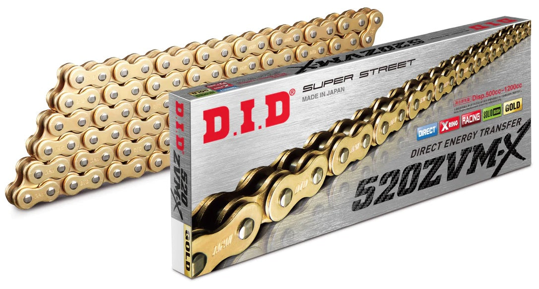 DID 520ZVM-X GOLD CHAIN 98L ZJ, DID520ZVMXGG098, 3012438, DID520ZVMXGG098