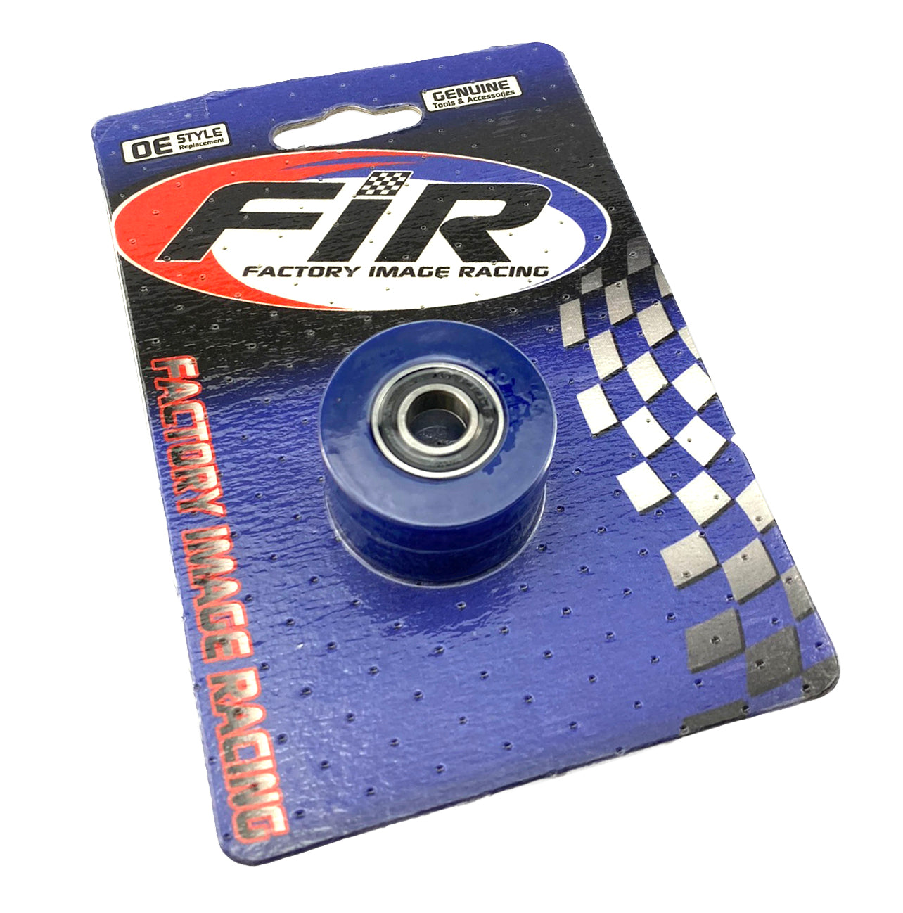 CHAIN ROLLER 10x35mm, RUBBER SEALED BEARINGS BLUE HOLE 10mm