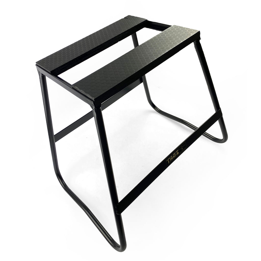 BIKE STAND BLACK SPLIT-TOP, 440mm TALL, LIGHT WEIGHT, MX