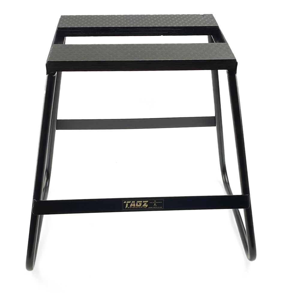 BIKE STAND BLACK SPLIT-TOP, 440mm TALL, LIGHT WEIGHT, MX