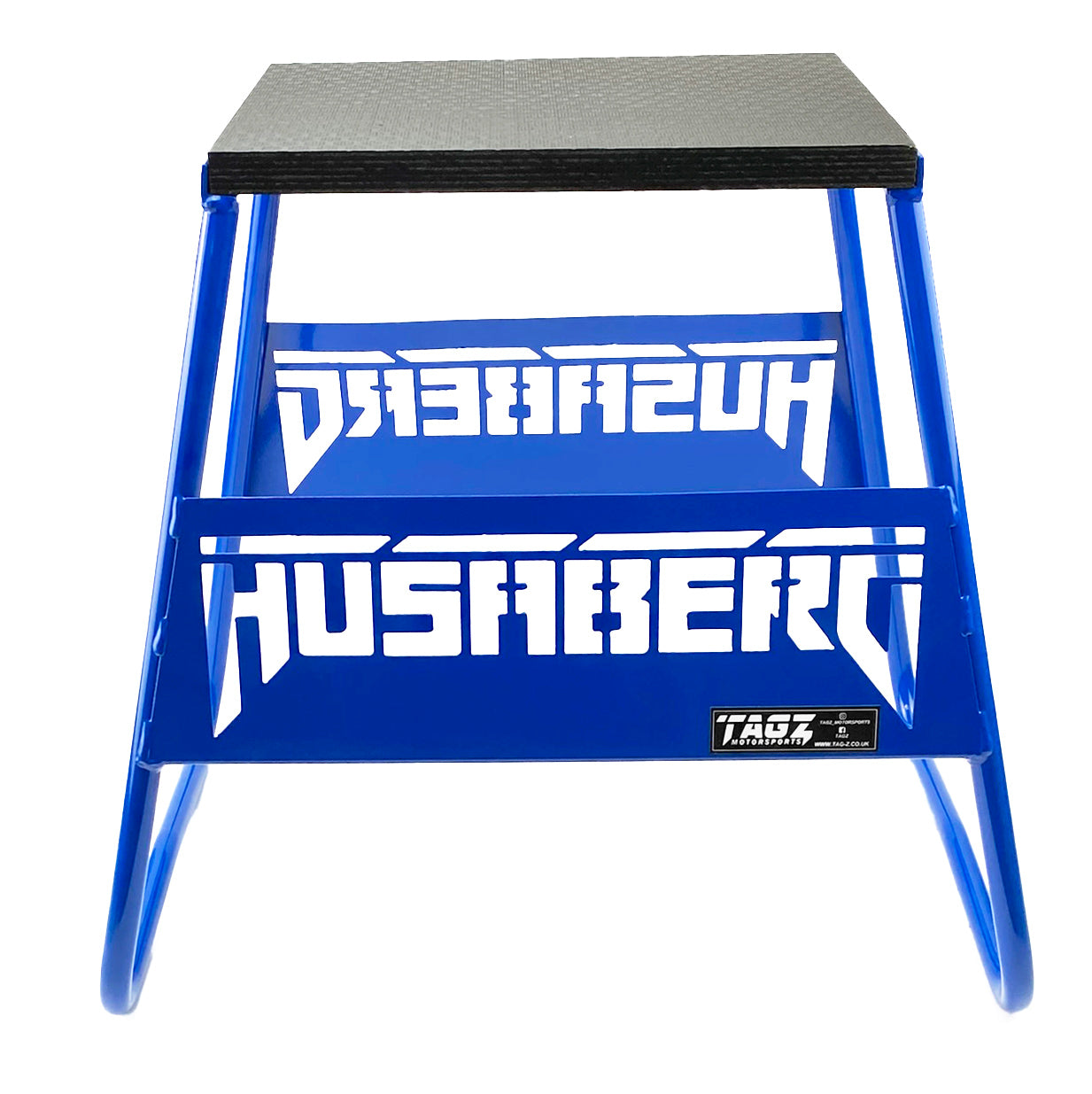 STAND 440 BLUE HUSABERG LOGO, MX LOGO STAND, SHOW ROOM STAND