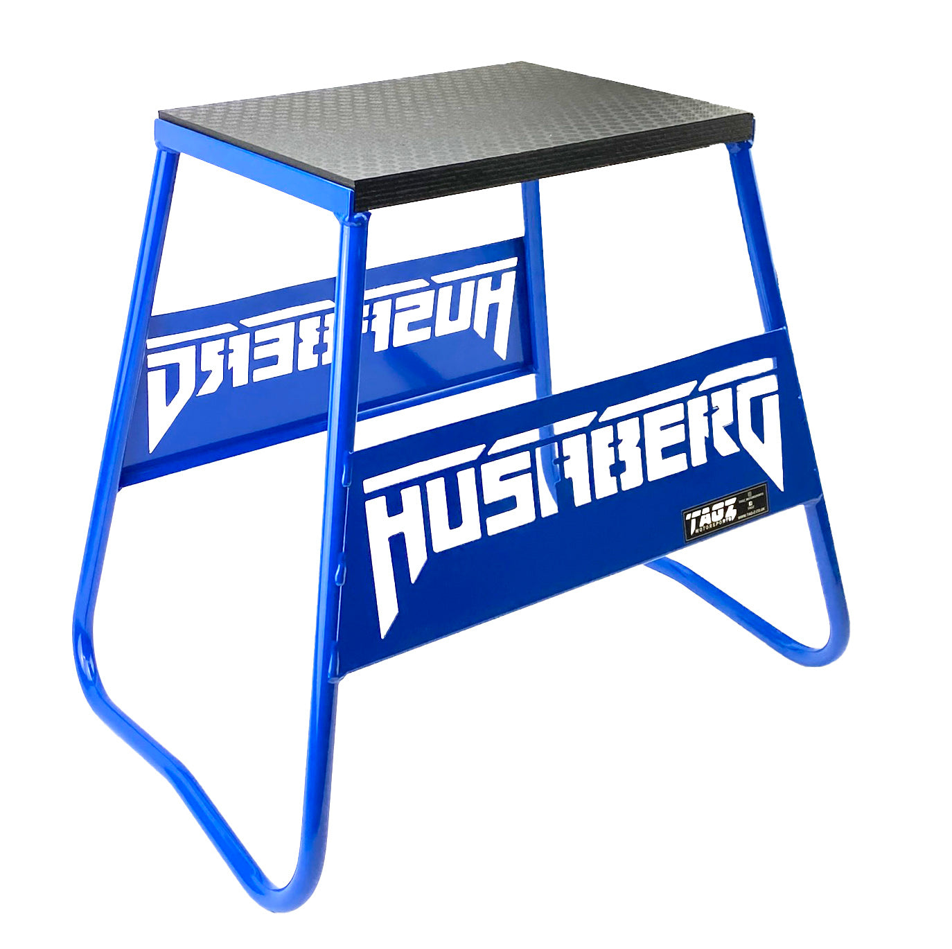 STAND 440 BLUE HUSABERG LOGO, MX LOGO STAND, SHOW ROOM STAND