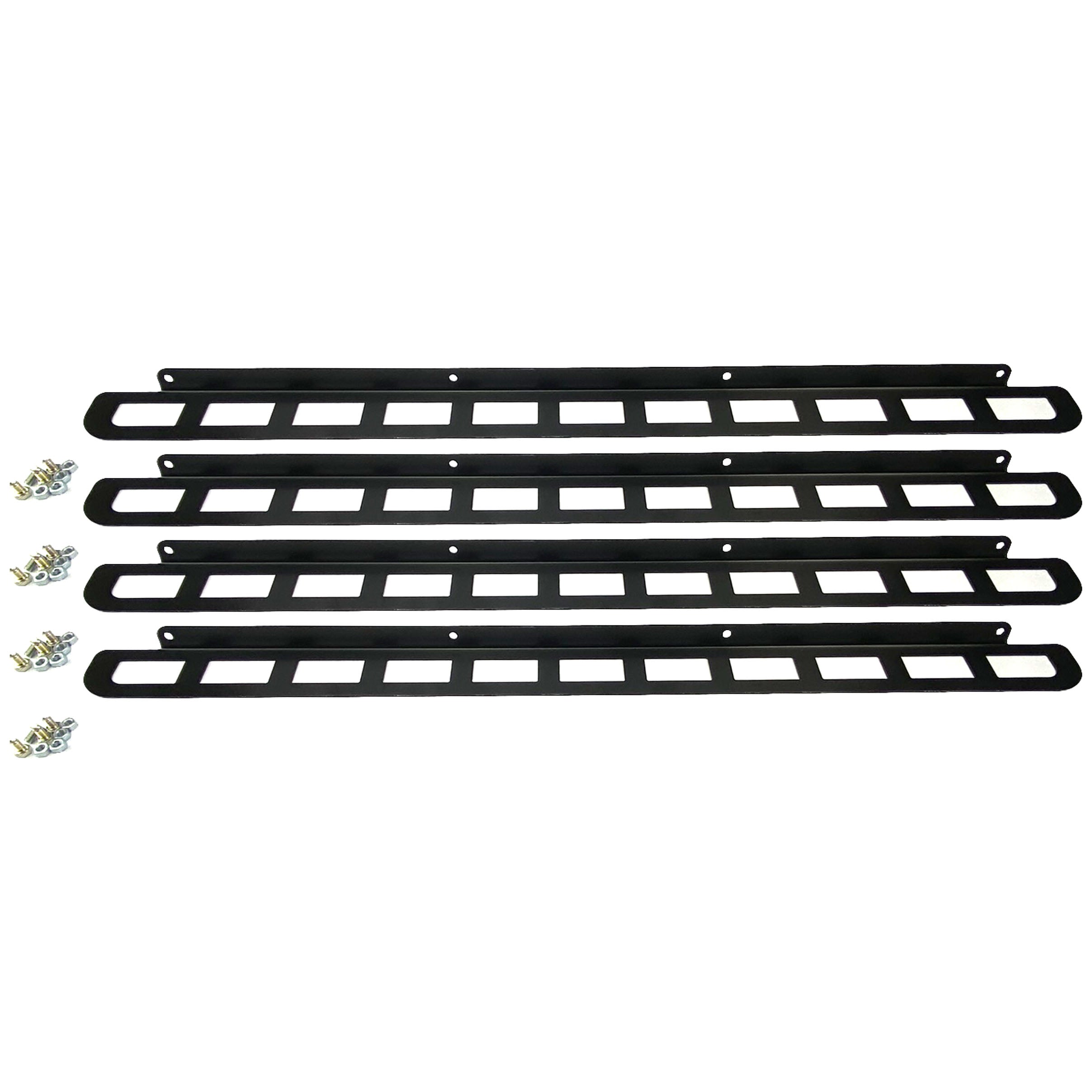 STEEL FOLDING RAMP BOLT ON SIDES BLACK PACK OF 4