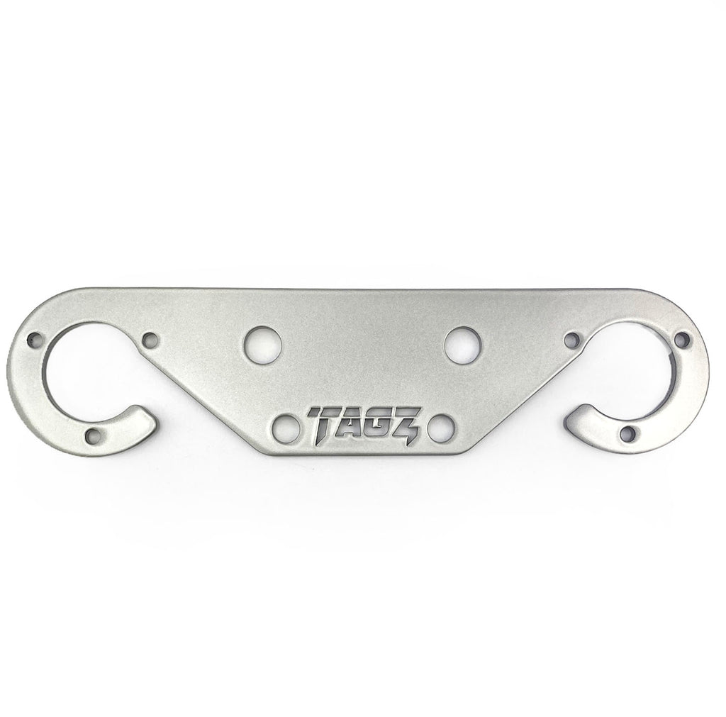 HEAVY DUTY TOW BAR BUMPER TWIN SOCKET PLATE SLIVER