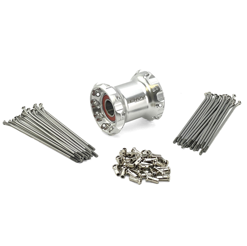 ENVY SIDECAR OUTFIT HUB WITH 16'' SPOKE SET KIT SILVER