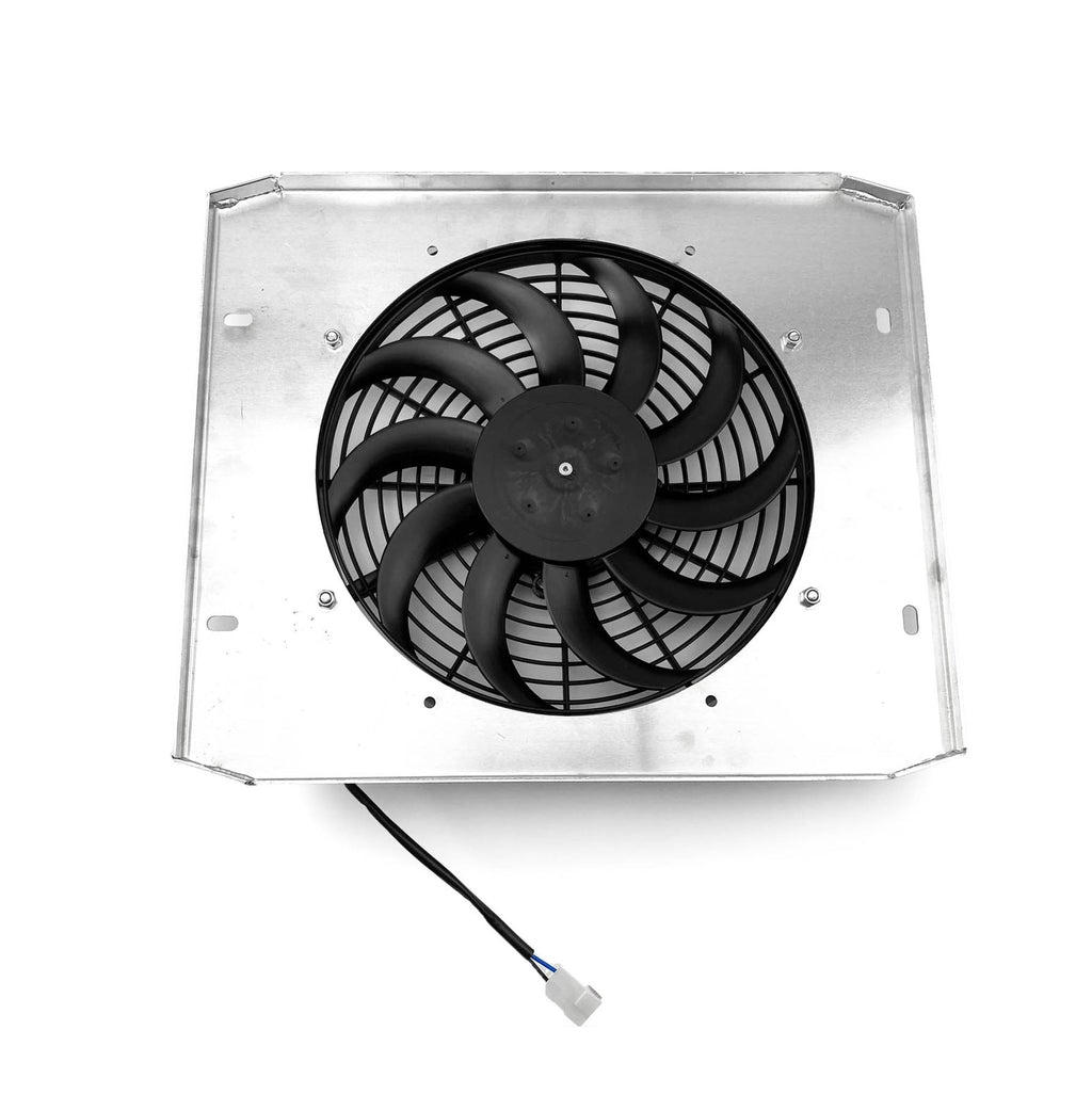 SHROUD & FAN KIT, SPAL FAN, RADIATOR, QUAD PASS, HIGH EFFICIENCY