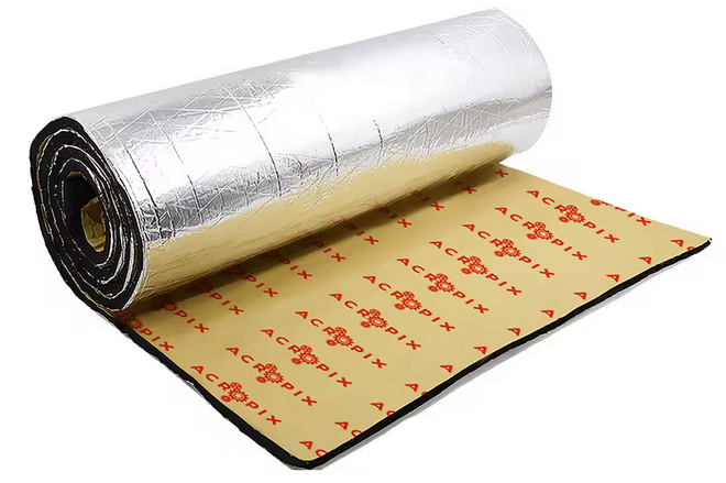 1M X 2M, 5MM HEAT SOUND INSULATION FOIL BACKED MATTING