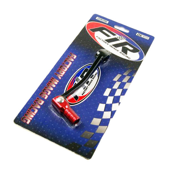 GEAR LEVER ALLOY BLACK, RED TIP