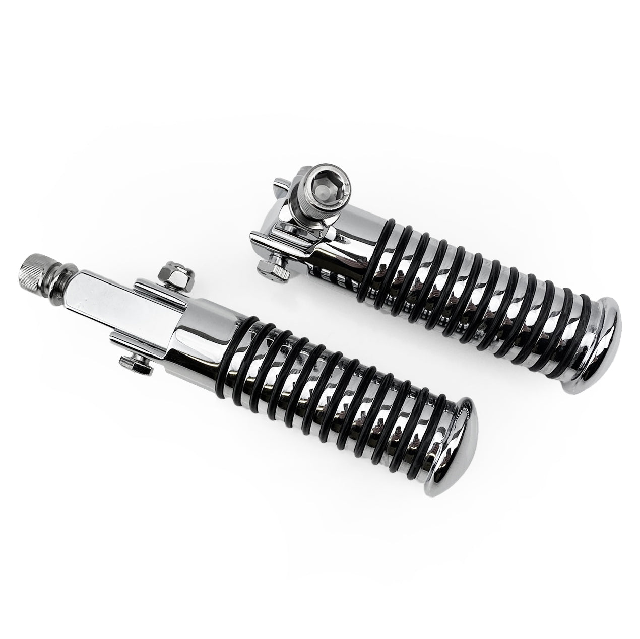 FOOT PEG SET UNIVERSAL CHROME