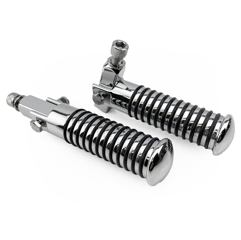 FOOT PEG SET UNIVERSAL CHROME