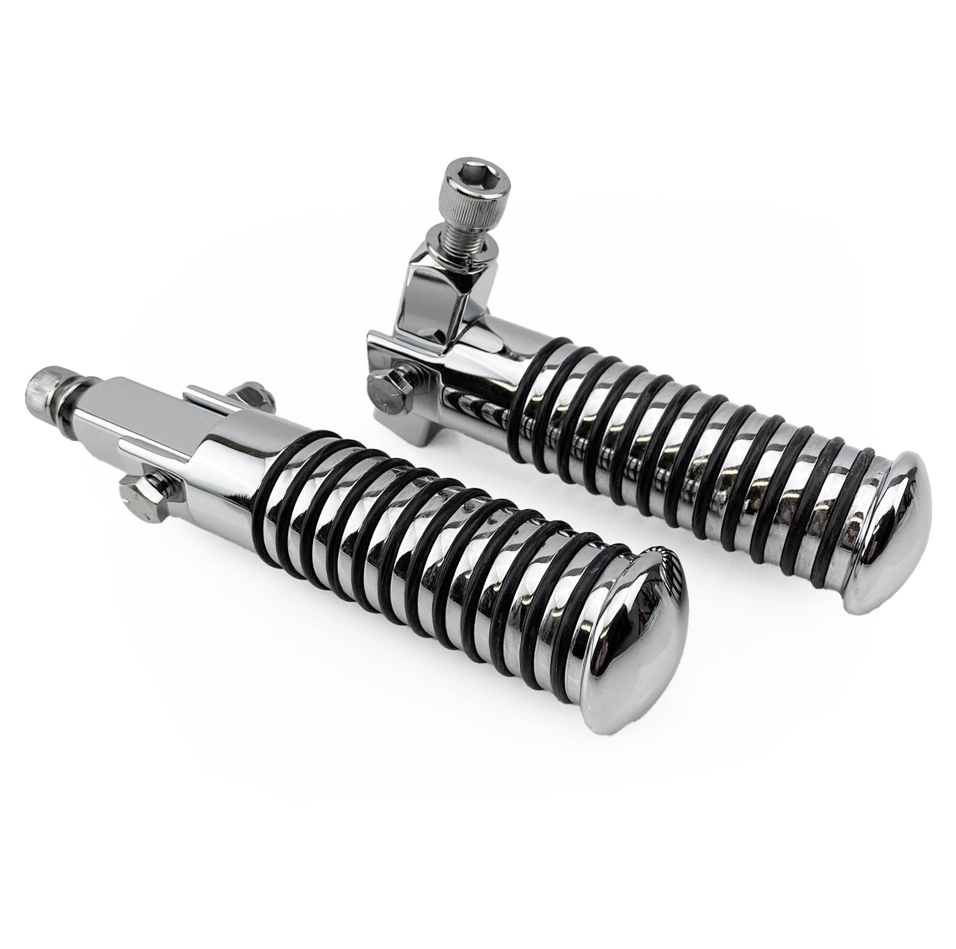 FOOT PEG SET UNIVERSAL CHROME