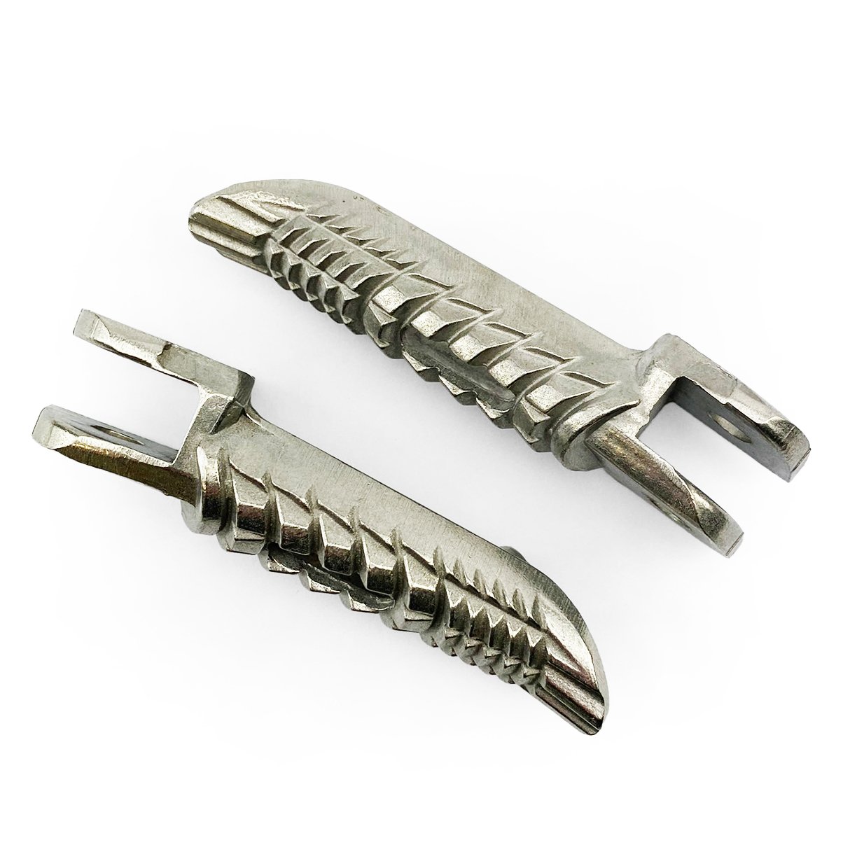 FOOT PEG REST SET SUZUKI FRONT SILVER, 43516-37H00, 43526-37H00
