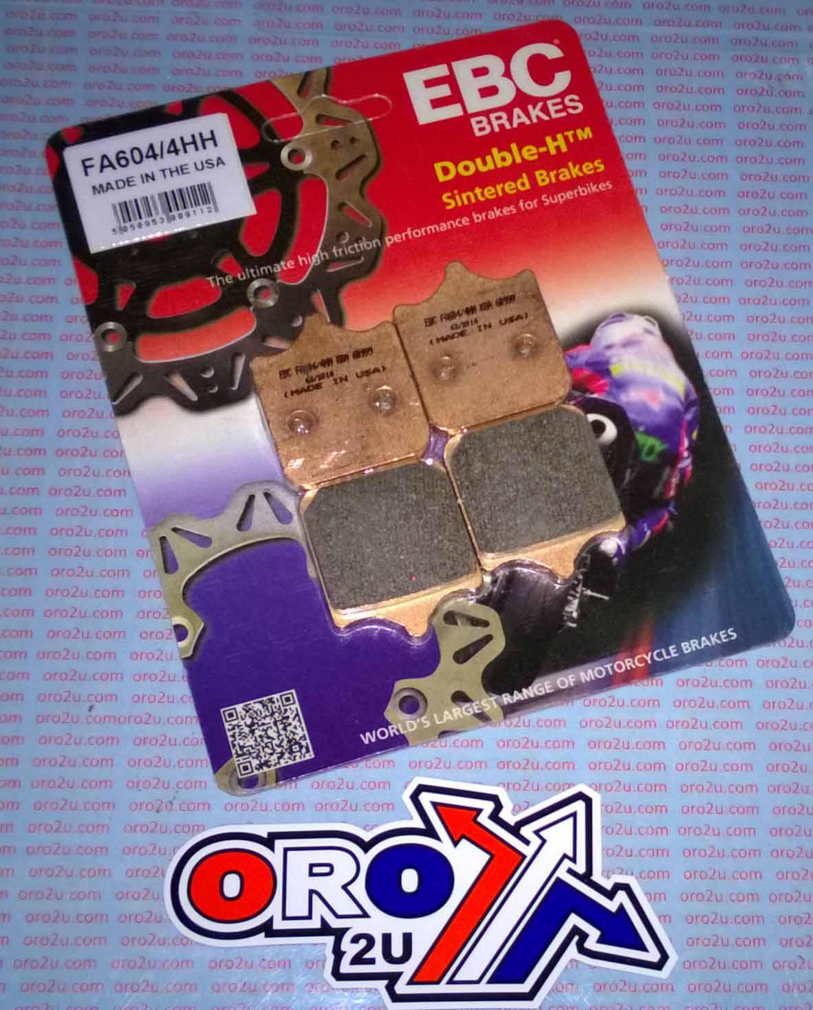 BRAKE PADS SINTERED METAL, EBC FA604/4HH BMW S100RR