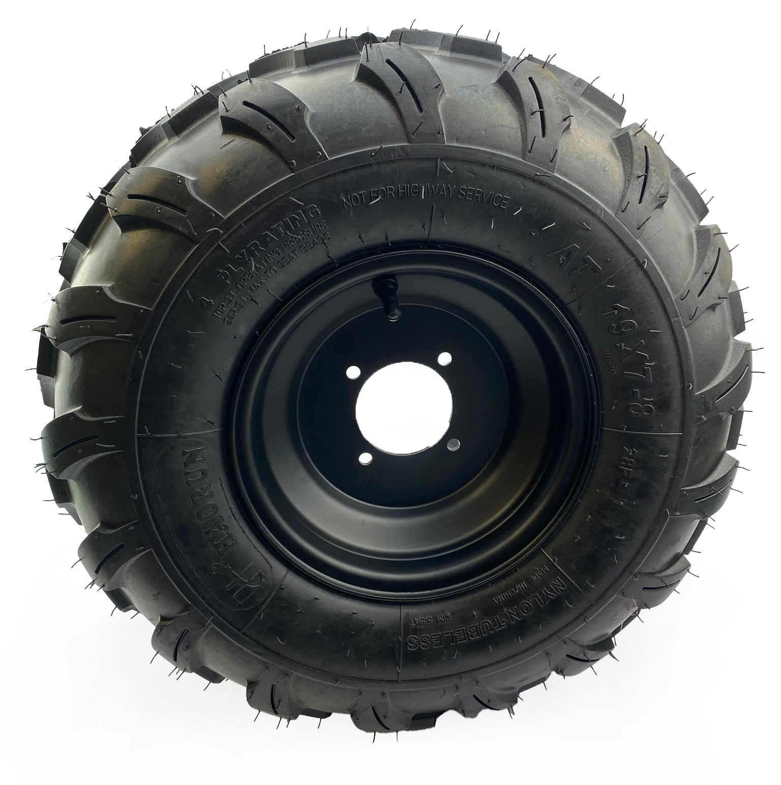 FRONT WHEEL KIT 4/90 19x7.00-8, GO KART, BUGGY, ATV, UNIVERSAL 90MM PCD