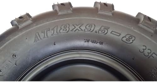 FRONT WHEEL KIT 4/110 18x9.5-8 GO KART BUGGY ATV UNIVERSAL TO FIT 42-2184