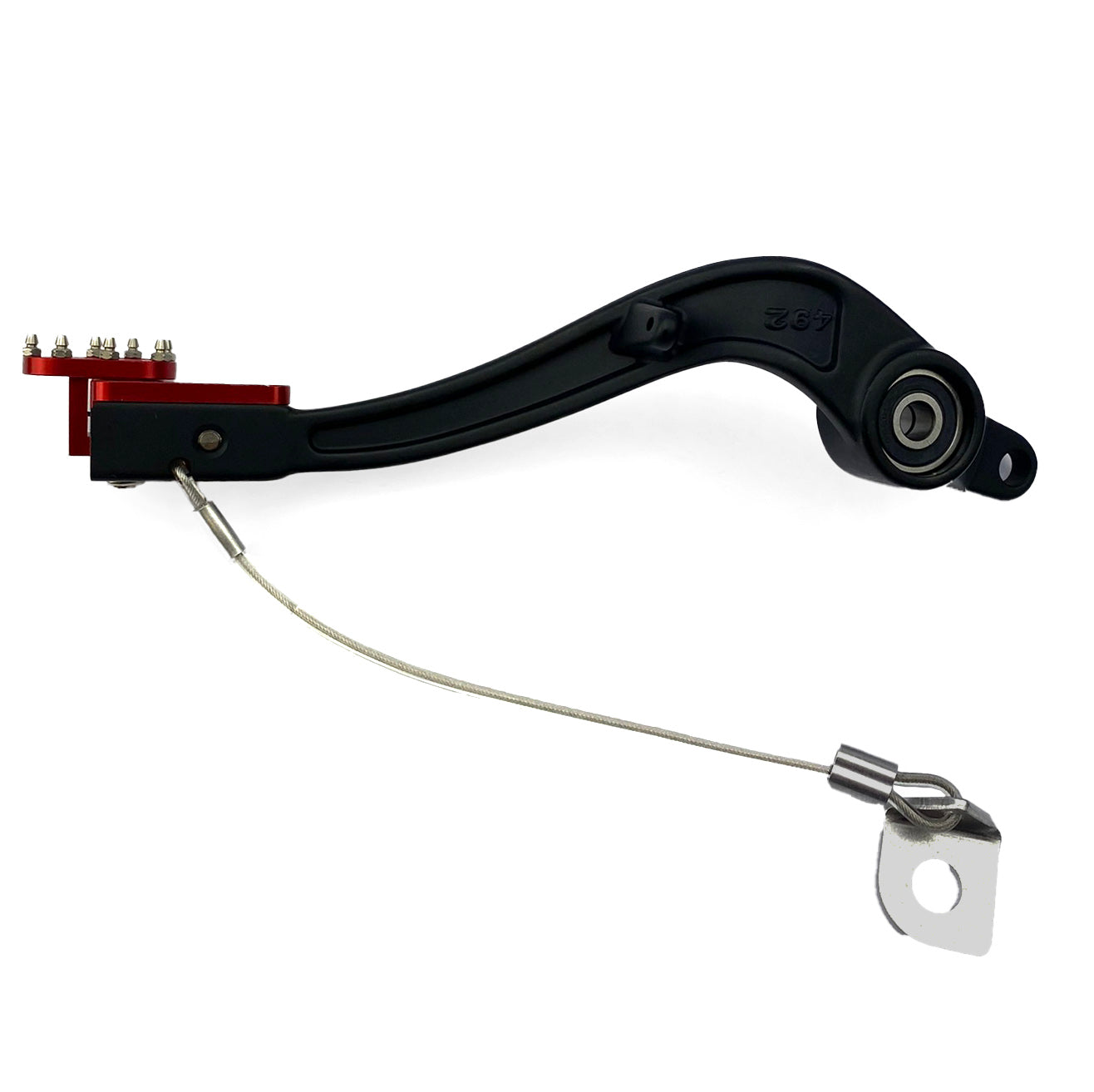 BRAKE PEDAL 18-19 GASGAS EC/XC 250/300 BK/RD, FIR BRAND BE13000GG, BE13000CT-CLJ-1
