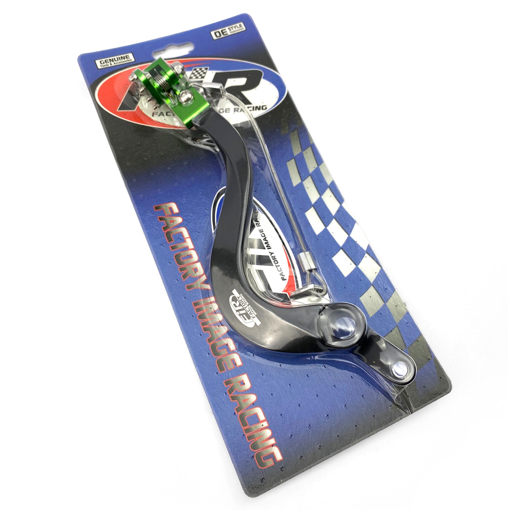 BRAKE PEDAL KAWASAKI KX 250 450, FIR,13236-0838, BLACK, GREEN FOLDING TIP