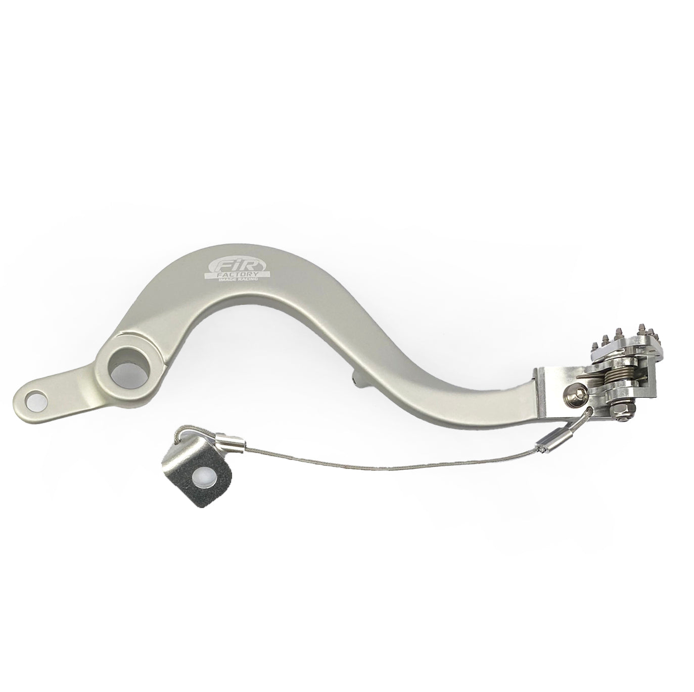 BRAKE PEDAL KAWASAKI KX 250 450, FIR,13236-0838, SILVER FOLDING TIP