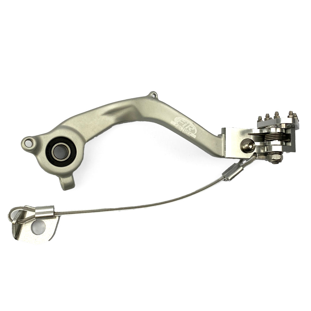 BRAKE PEDAL KTM 50 SX TC MC, FIR, SILVER, FOLDING TIP A40013050044