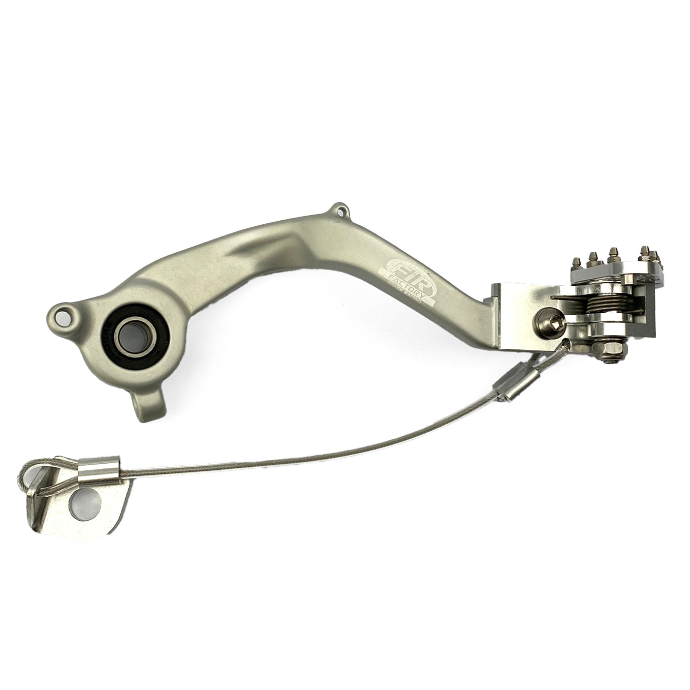 BRAKE PEDAL KTM 50 SX TC MC, FIR, SILVER, FOLDING TIP A40013050044