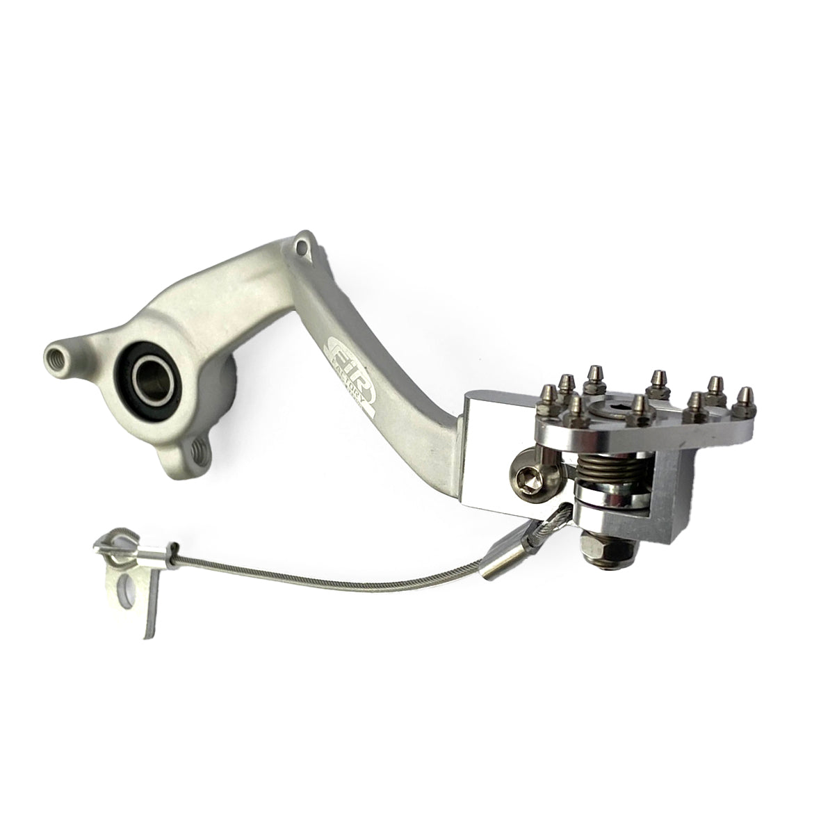 BRAKE PEDAL KTM 50 SX TC MC, FIR, SILVER, FOLDING TIP A40013050044