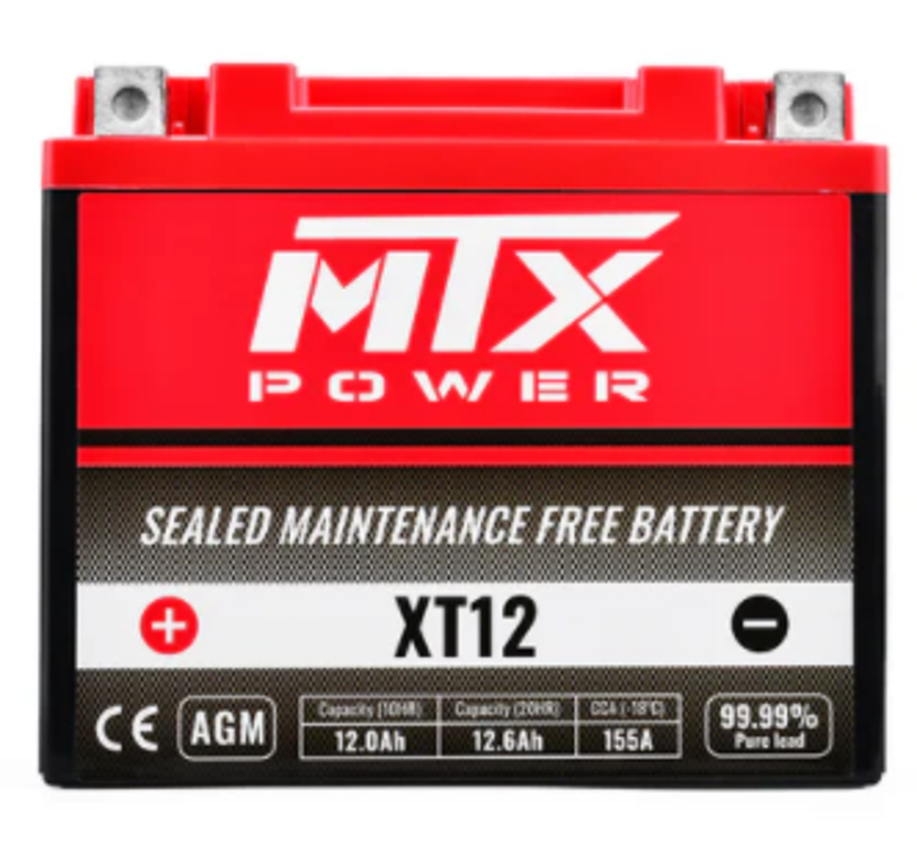 BATTERY XT12 MA.FREE AGM, MTX LTX12-BS 51012 12V 10AH. YTX12-BS, MA LTX12-BS