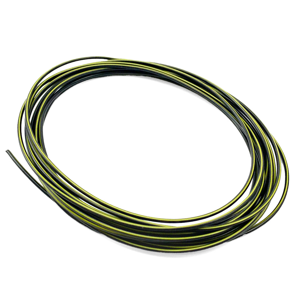 ELECTRICAL WIRE BLACK / YELL 4 METRE, 0.75mm sq / 14 Amp Capacity.