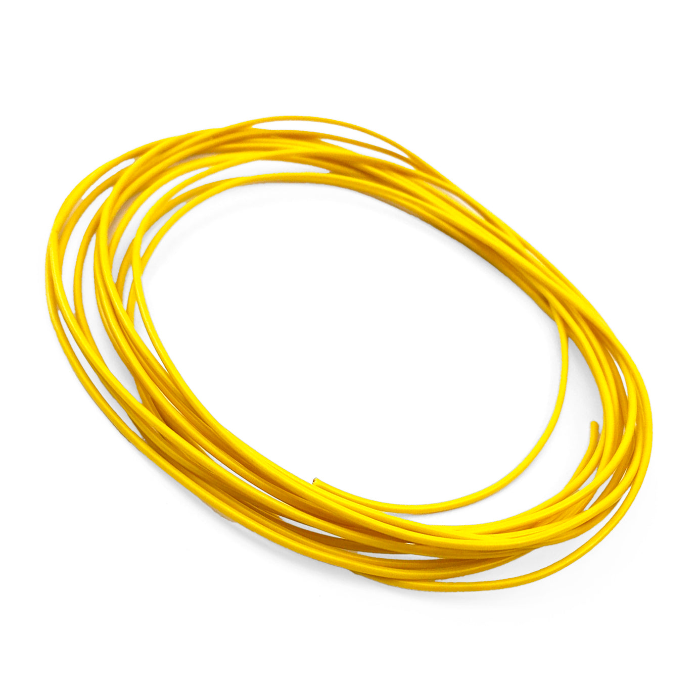 ELECTRICAL WIRE YELLOW 4 METRE, 0.75mm sq / 14 Amp Capacity.