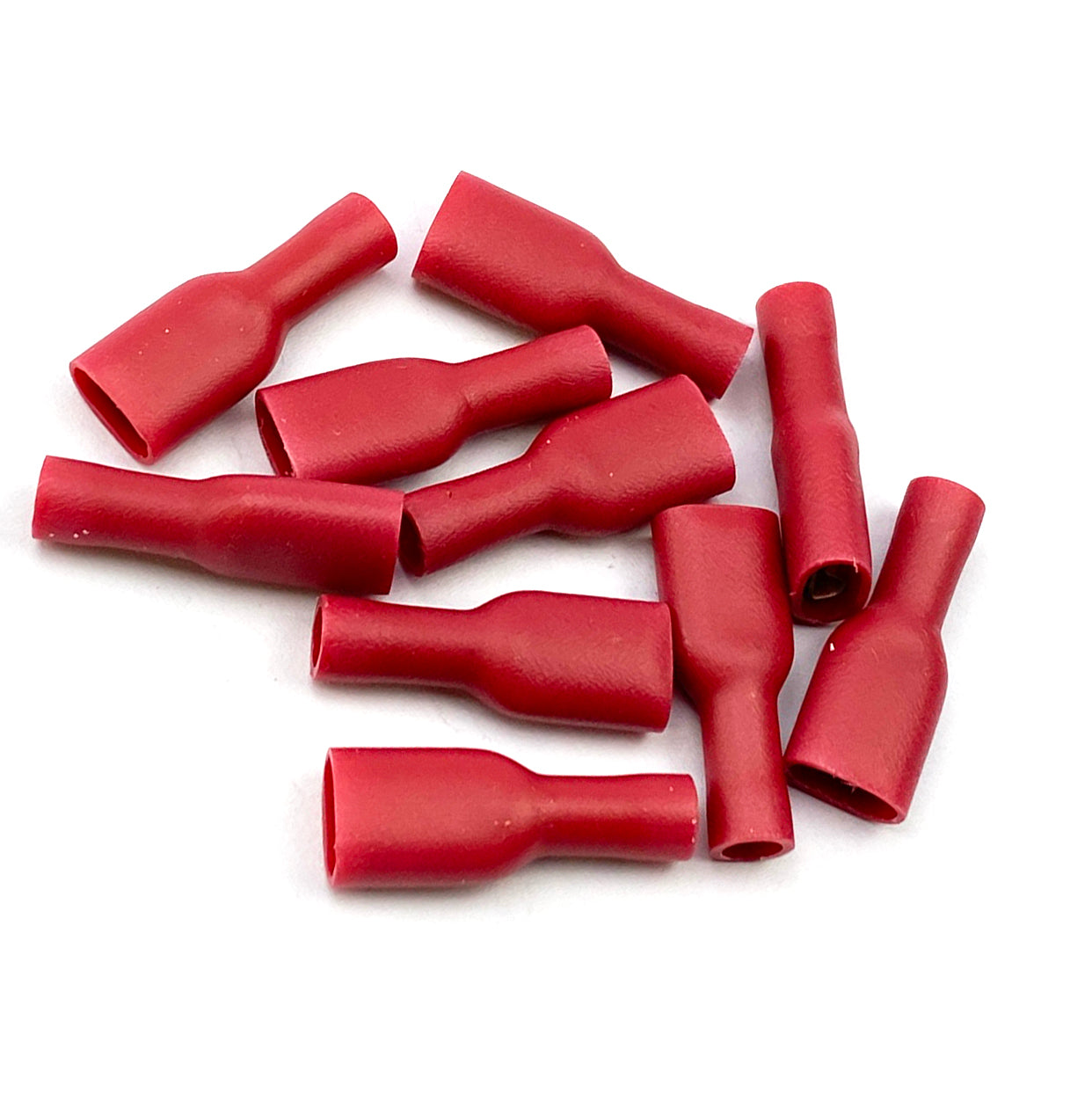 TERMINAL RED SPADE FEMALE PK10, PACK OF 10 / T6.3mm