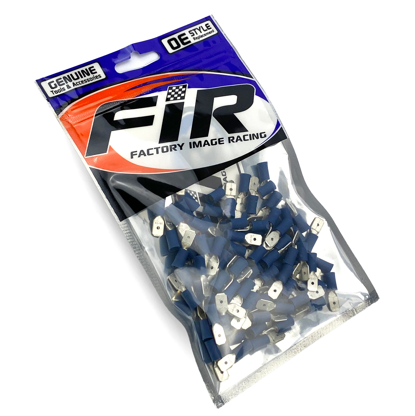 TERMINAL BLUE SPADE MALE PK100, PACK OF 100 / T6.3mm