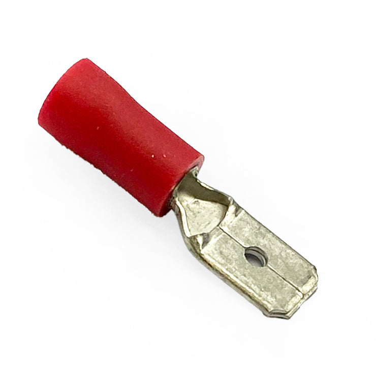 TERMINAL RED SPADE MALEPK10, PACK OF 10 / T6.3mm