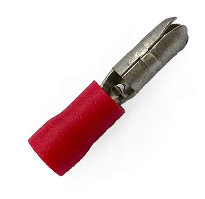 TERMINAL RED MALE BULLET, PACK / 10