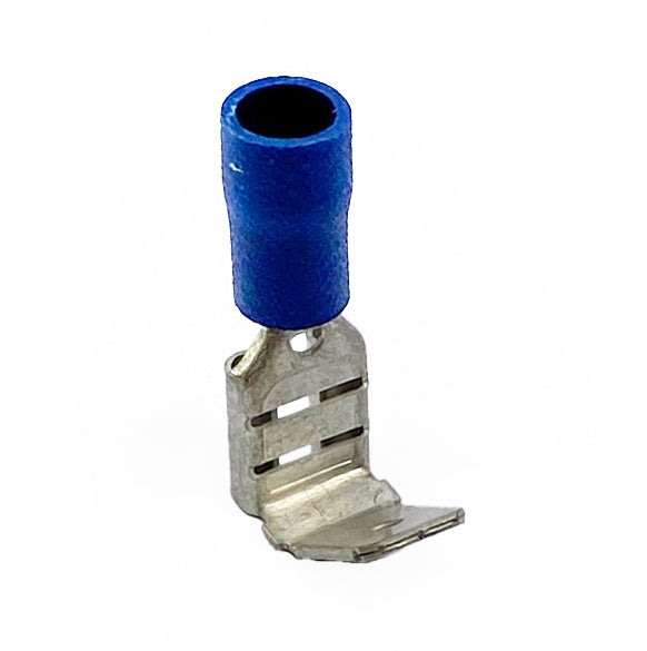 TERMINAL BLUE PIGGY BACK SPADE, PACK OF 100 / WT56