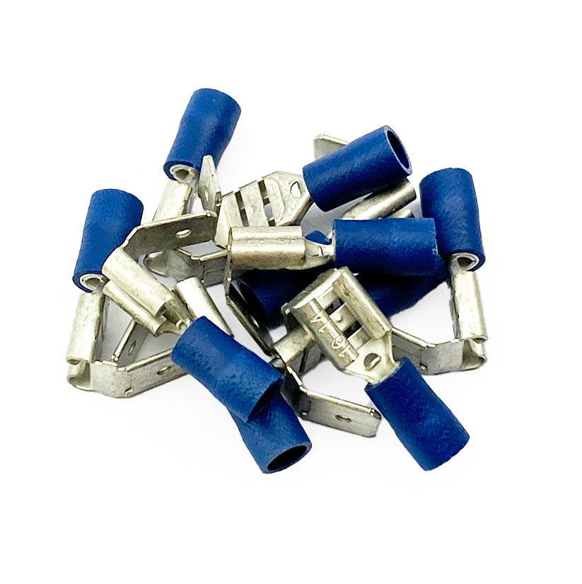 TERMINAL BLUE PIGGY BACK SPADE, / PACK OF 10